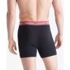 imageCalvin Klein Mens Cotton Stretch 3Pack Boxer BriefBlack Bodies W Grey Heather  Silver Birch  Raspberry Blush