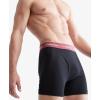 imageCalvin Klein Mens Cotton Stretch 3Pack Boxer BriefBlack Bodies W Grey Heather  Silver Birch  Raspberry Blush