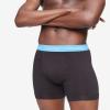 imageCalvin Klein Mens Cotton Stretch 3Pack Boxer BriefBlack Bodies W Storm Cloud  Storm Heather  Signature Blue Wbs