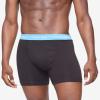imageCalvin Klein Mens Cotton Stretch 3Pack Boxer BriefBlack Bodies W Storm Cloud  Storm Heather  Signature Blue Wbs