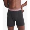 imageCalvin Klein Mens Cotton Stretch 3Pack Boxer BriefBlack W Capri Rose  Speakeasy  Vivid Blue Logos
