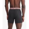 imageCalvin Klein Mens Cotton Stretch 3Pack Boxer BriefBlack W Capri Rose  Speakeasy  Vivid Blue Logos
