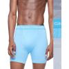 imageCalvin Klein Mens Cotton Stretch 3Pack Boxer BriefStorm Cloud  Storm Heather  Signature Blue