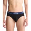 imageCalvin Klein Mens Cotton Stretch 3Pack BriefBlack W New Navy  Vintage Khaki  Troposphere Logos