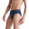 imageCalvin Klein Mens Cotton Stretch 3Pack BriefConvoy  Juneberry  Navy Stone