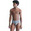imageCalvin Klein Mens Cotton Stretch 3Pack BriefDragon Fly  Mudstone  Asphalt Grey