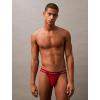 imageCalvin Klein Mens Cotton Stretch 3Pack Jock StrapConvoy  Juneberry  Navy Stone