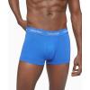 imageCalvin Klein Mens Cotton Stretch 3Pack Low Rise Trunks1 Black  1 Blue Shadow  1 Cobalt Water