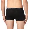 imageCalvin Klein Mens Cotton Stretch 3Pack Low Rise TrunksBlack  Zinc  Deep Mauve