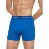 imageCalvin Klein Mens Cotton Stretch 3Pack Low Rise TrunksBlue BayShortlineJet GreyStripeRaisin Torte