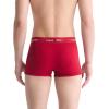 imageCalvin Klein Mens Cotton Stretch 3Pack Low Rise TrunksConvoy  Juneberry  Navy Stone