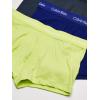 imageCalvin Klein Mens Cotton Stretch 3Pack Low Rise TrunksHemisphere Blue  Direct Green  Blue Flannel