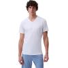 imageCalvin Klein Mens Cotton Stretch 3Pack Undershirts3 White  Vneck