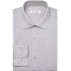 imageCalvin Klein Mens Dress Shirt Regular Fit Non Iron HerringboneSmoke