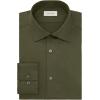 imageCalvin Klein Mens Dress Shirt Regular Fit Non Iron Stretch SolidForest