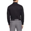imageCalvin Klein Mens Dress Shirt Slim Fit Non Iron Herringbone Spread CollarBlack