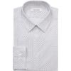 imageCalvin Klein Mens Dress Shirt Slim Fit Non Iron Herringbone Spread CollarIris Multi