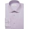 imageCalvin Klein Mens Dress Shirt Slim Fit Non Iron Herringbone Spread CollarLilac Mist