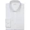 imageCalvin Klein Mens Dress Shirt Slim Fit Non Iron Herringbone Spread CollarWhite