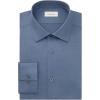 imageCalvin Klein Mens Dress Shirt Slim Fit Non Iron Stretch SolidSteel Blue