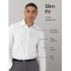 imageCalvin Klein Mens Dress Shirt Slim Fit Non Iron Stretch SolidWhite