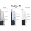 imageCalvin Klein Mens Dress Shirt Slim Fit NonIron HerringboneWhiteBlue