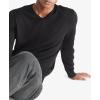 imageCalvin Klein Mens Extra Fine Merino Wool Blend VNeck SweaterBlack Beauty