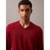 imageCalvin Klein Mens Extra Fine Merino Wool Blend VNeck SweaterSyrah