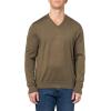 imageCalvin Klein Mens Extra Fine Merino Wool Blend VNeck SweaterTarmac