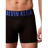 imageCalvin Klein Mens Intense Power 3Pack Boxer BriefBlack Bodies W White  Royalty  Turbulence Logos