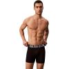 imageCalvin Klein Mens Intense Power 3Pack Boxer BriefBlack Bodies W White  Turbulence  Vermillion Brown Logos