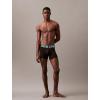 imageCalvin Klein Mens Intense Power 3Pack Boxer BriefBlack Bodies W WhiteTickled GreenMediterranea Logos