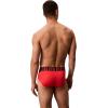 imageCalvin Klein Mens Intense Power 3Pack Hip BriefBlack  Turbulence  Vermillion Brown