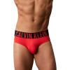imageCalvin Klein Mens Intense Power 3Pack Hip BriefBlack  Turbulence  Vermillion Brown