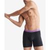 imageCalvin Klein Mens Micro Stretch 3pack Boxer BriefBlack Bodies W Ameythyst  Silver Birch  Midnight