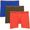 imageCalvin Klein Mens Micro Stretch 3pack Boxer BriefWork Blue  Process Green  Tuscan Terra Cotta