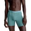 imageCalvin Klein Mens Micro Stretch 3pack Low Rise TrunkBlue Vivid Blue  Arona  Sagebush Green