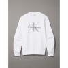 imageCalvin Klein Mens Monogram Logo Crewneck SweatshirtBrilliant White