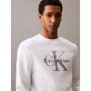 imageCalvin Klein Mens Monogram Logo Crewneck SweatshirtBrilliant White