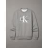 imageCalvin Klein Mens Monogram Logo Crewneck SweatshirtHeroic Grey Heather
