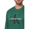 imageCalvin Klein Mens Monogram Logo Crewneck SweatshirtHunter Green