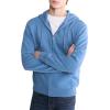 imageCalvin Klein Mens Relaxed Fit Archive Logo Fleece Full Zip HoodieBlue Horizon
