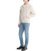 imageCalvin Klein Mens Relaxed Fit Archive Logo Fleece Full Zip HoodieChalk