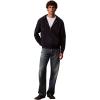 imageCalvin Klein Mens Relaxed Fit Archive Logo Fleece Full Zip HoodieDark Sapphire