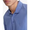 imageCalvin Klein Mens Smooth Cotton Monogram Logo Polo ShirtBleached Denim