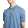 imageCalvin Klein Mens Smooth Cotton Monogram Logo Polo ShirtBlue Horizon