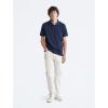 imageCalvin Klein Mens Smooth Cotton Monogram Logo Polo ShirtDark Sapphire