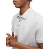 imageCalvin Klein Mens Smooth Cotton Monogram Logo Polo ShirtHeroic Grey Heather