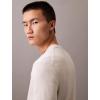 imageCalvin Klein Mens Smooth Cotton Monogram Logo SweaterChalk