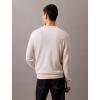 imageCalvin Klein Mens Smooth Cotton Monogram Logo SweaterChalk